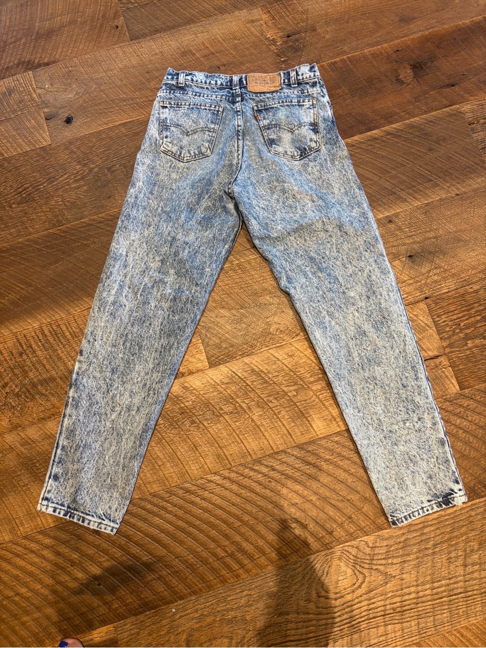 Vintage Orange Tab Levi’s Acid Wash Mom Jeans High Rise Tapered 29x29